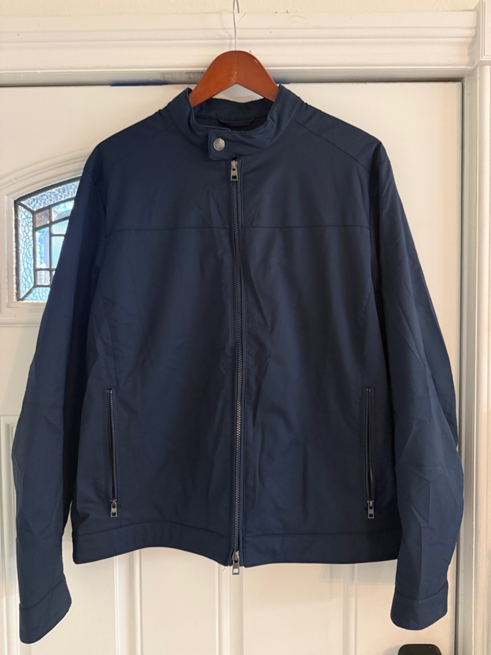 Michael Kors Men's Navy Lightweight Zip Jacket